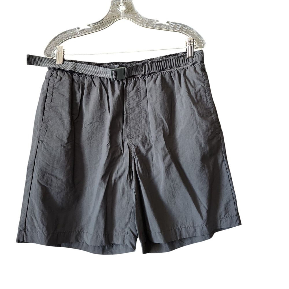 Columbia Shorts‎ Men's M Dark Gray Mesh Lined Elastic Waist Belted Outdoors